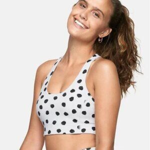 Outdoor Voices Doing Things Bra in Cloud Polka Dot